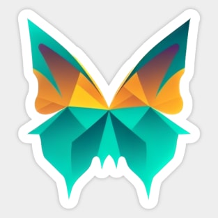 Butterfly Flight - Minimalist butterfly design for the environment Sticker